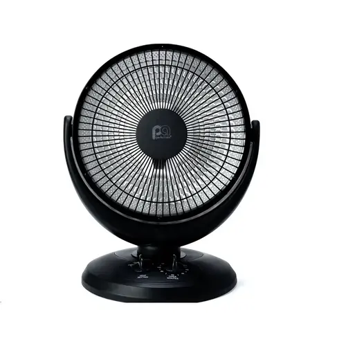 Parabolic Heater 2730 Btu/h 150 sq ft Infrared Electric Black