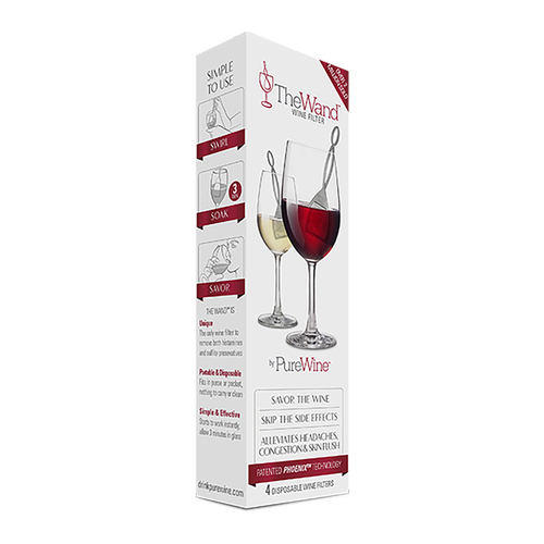 Wine Filter The Wand Silver Polypropylene Silver