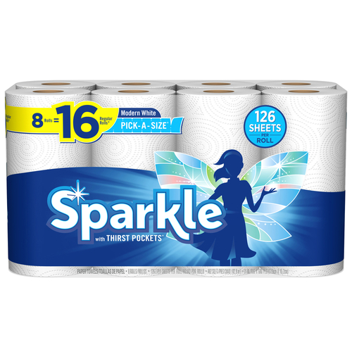 SPARKLE 221045 Paper Towels Pick-A-Size 110 sheet 2 ply White