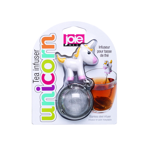 Joie 16111 Tea Infuser Unicorn White Silicone/Stainless Steel White