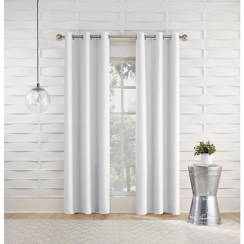No918 ACWEBSTER84WHT Curtains ster White 80" W White