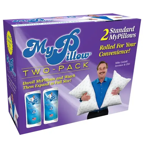 MyPillow MP-2PK-SDMF Bed Pillow Classic Standard Cotton White Pair