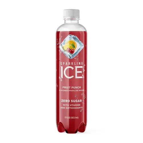 Sparkling Ice FG00251 17 Oz. Sparkling Water, Fruit Punch