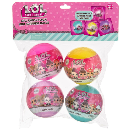 L.O.L. Surprise! LOL2054 Mini Surprise Balls Birthday Party Plastic Assorted