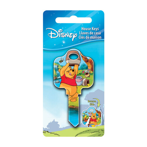 Key Blank Disney Winnie The Pooh House 68 SC1 Single For Schlage Locks Multicolored