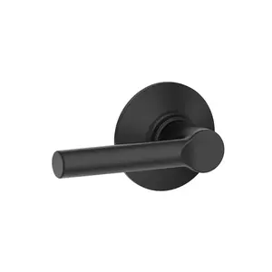 Schlage Broadway Matte Black Passage Lever Right or Left Handed Schlage Broadway Matte Black Passage Lever Right or Left Handed