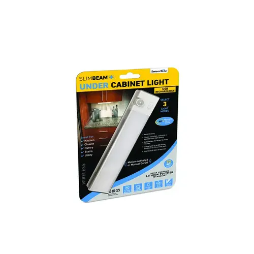 Sensor Brite SBUND-CD4 Under Cabinet Light SlimBeam+ Motion Activated or Manual White