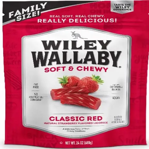 Chewy Candy Classic Red Strawberry Licorice 24 oz - pack of 10