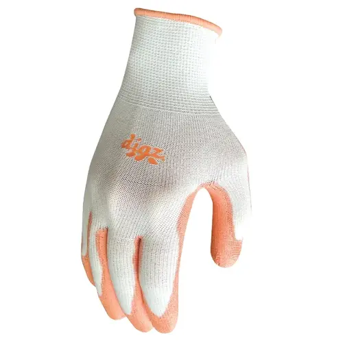 Digz 75697-26 Gardening Gloves L Polyurethane Coating Stretch Fit Gray/Orange Gray/Orange