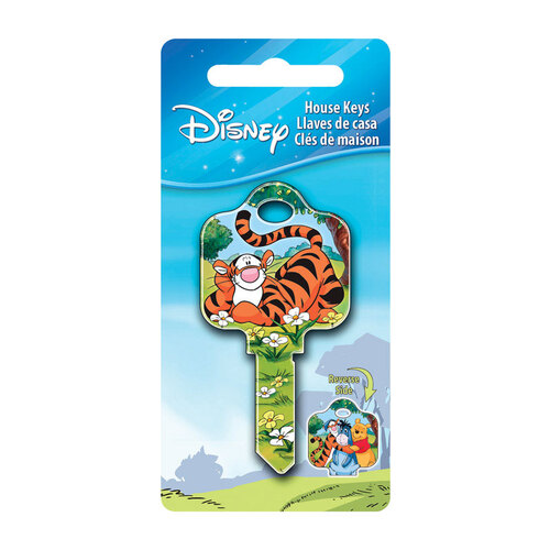 Key Blank Disney Tigger Bounce House 68 SC1 Single For Schlage Locks Multicolored - pack of 5