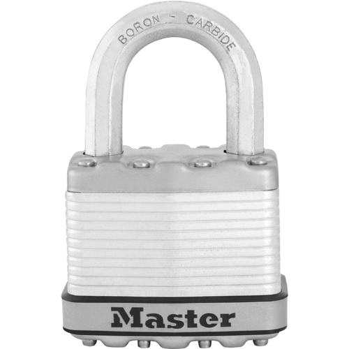 Padlock Magnum 6.4" H X 2" W Laminated Steel 4-Pin Cylinder Silver