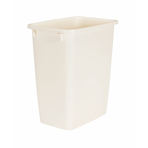 Rubbermaid FG280500BISQU Waste Basket, 21 qt Capacity, Plastic, Bisque, 15 in H