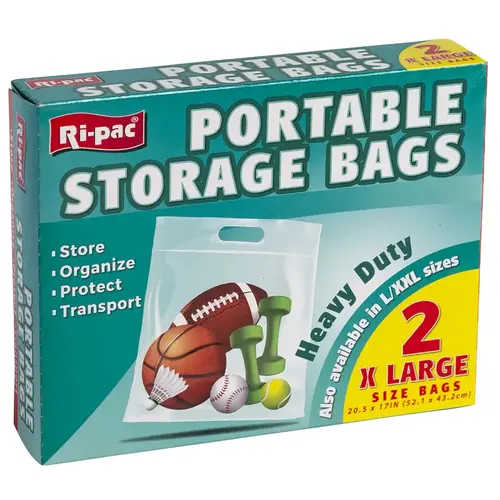 Ri-pac 27802N Storage Bag Clear Portable Clear Pair