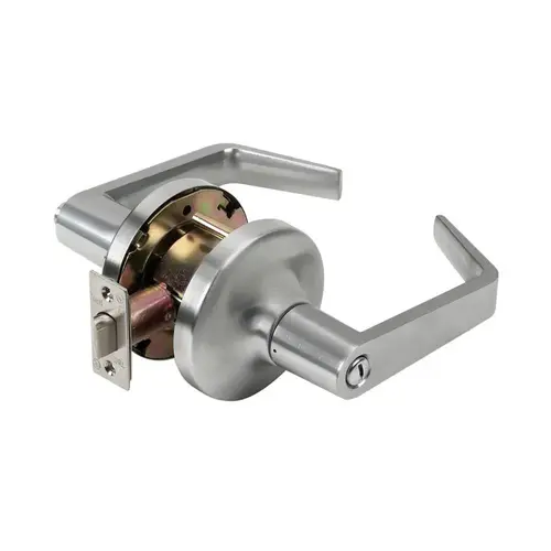 Storeroom Lockset Cortland Satin Chrome ANSI Grade 2 2" Satin Chrome