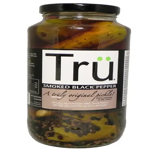 Pickles Tru Smoked Black Pepper 24 oz Jar - pack of 6