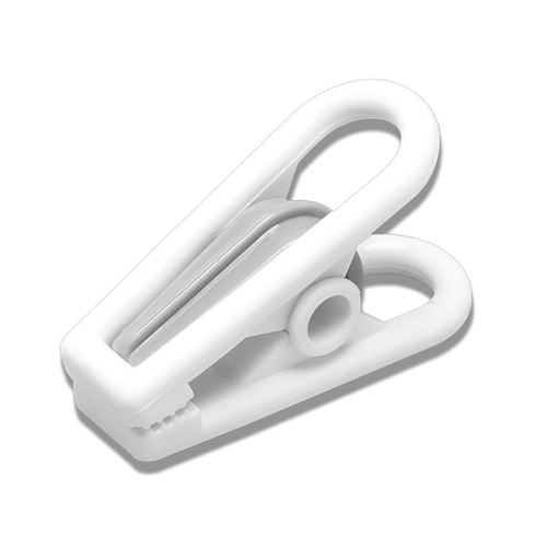 Hanger Clips 5" H X 1.5" W X 5.38" L Plastic White White