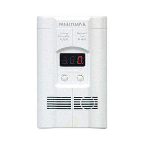 Kidde 900-0113-02 Explosive Gas and Carbon Monoxide Detector Nighthawk Plug-In w/Battery Back-up Electrochemical