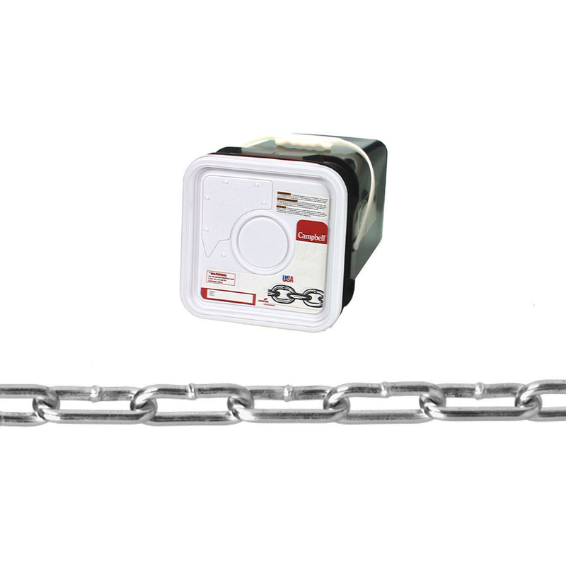 Campbell 0335026 Coil Chain #5/0 Straight Link Carbon Steel