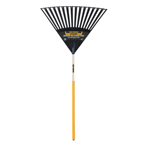 Leaf Rake 65" 15 Tine Poly Wood Handle