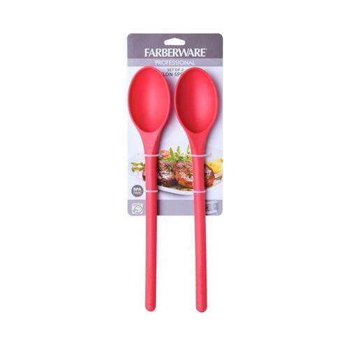 Mixing Spoons Red Nylon/Plastic Red Pair