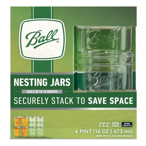 Nesting Jar Wide Mouth 16 oz