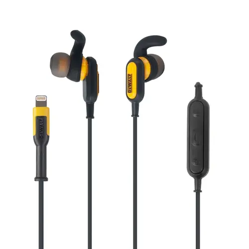 Earphone Jobsite Lightning Black/Yellow