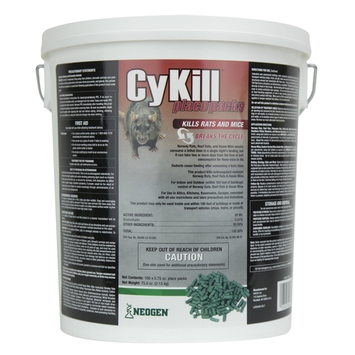 CyKill 112837 Bait Packs For Mice and Rats 0.75 oz