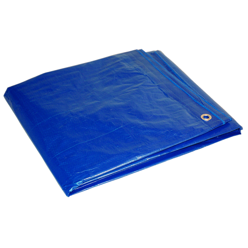 Tarp . Dry Top 12 ft. W X 24 ft. L Medium Duty Polyethylene Blue Blue
