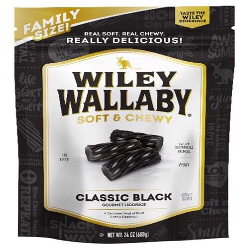 Chewy Candy Classic Black Gourmet Licorice 24 oz