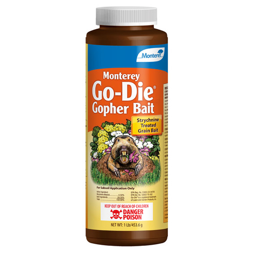 Monterey LG 9250-XCP6 Bait Go-Die Toxic Granules For Gophers and Moles 1 lb - pack of 6