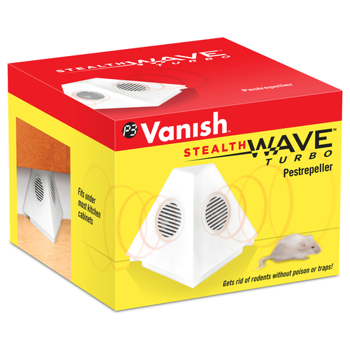VANISH P7782 Electronic Pest Repeller Stealth Wave Turbo Plug-In For Rodents