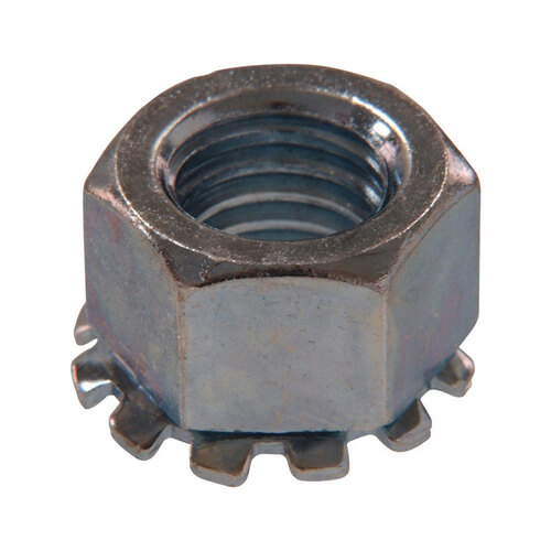 Keps Lock Nut 5/16" Zinc-Plated Steel SAE Zinc-Plated