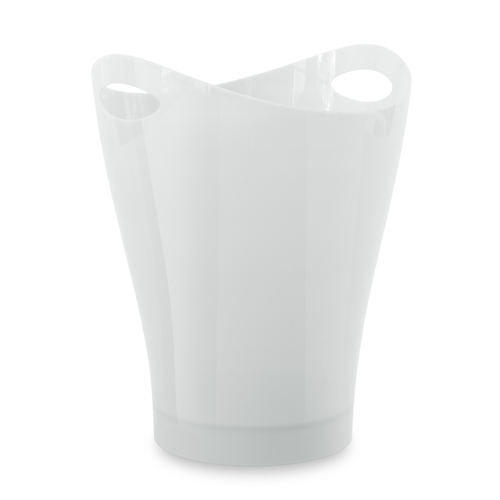 Wastebasket Garbino 2.25 gal White Plastic Contemporary White