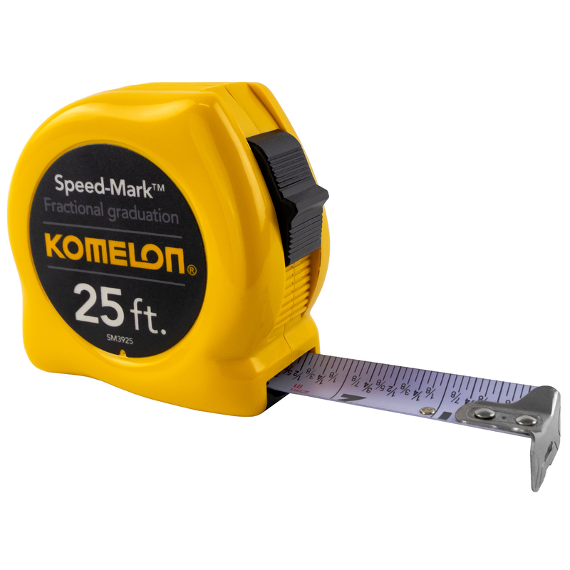 KOMELON USA SM3925 Measuring Tape 25 ft. L X 1