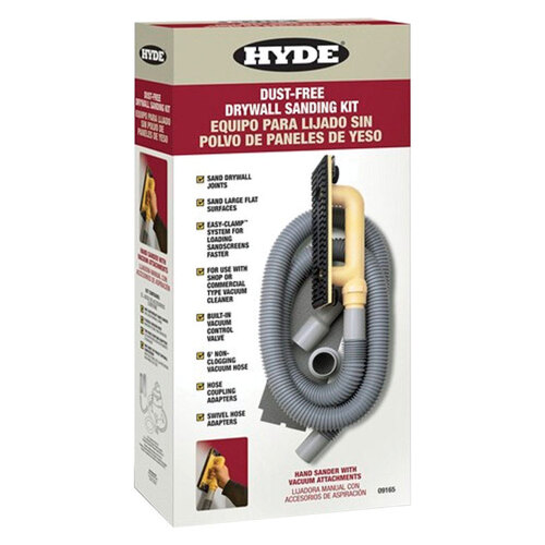 Hyde 09165 Drywall Vacuum Hand Sander Plastic 3.25" H X 8" W X 16.75" L