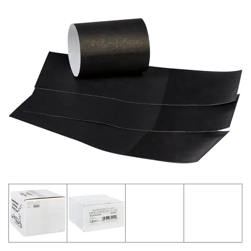 Lapaco 1.5'' By 4.25'' Black Napkin Band, 20000 Each