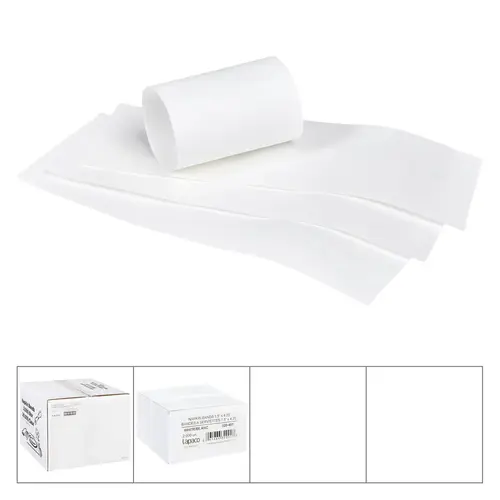 LAPACO 320-001 Lapaco 1.5'' By 4.25'' White Napkin Band, 20000 Each