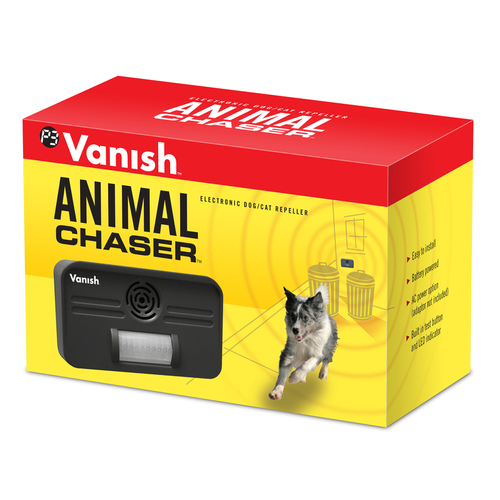 VANISH P7807 Electronic Pest Repeller Animal Chaser Battery-Powered For Dog/Cat