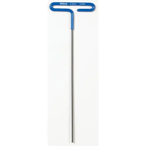 Metric 2.5 mm 6 In. Cushion-Grip Series T-Handle Hex Key Blue