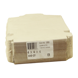 BOXIT 444B-261 BAKERY BOX 1 PIECE WHITE LOCK CORNER
