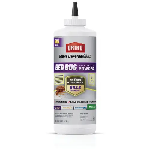 Home Defense 12 Oz. Powder Bed Bug, Flea & Tick Killer