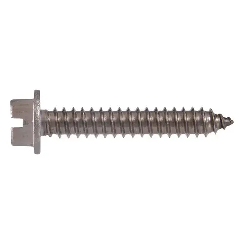 Sheet Metal Screws No. 12 X 1-1/2" L Slotted Hex Washer Head Zinc-Plated