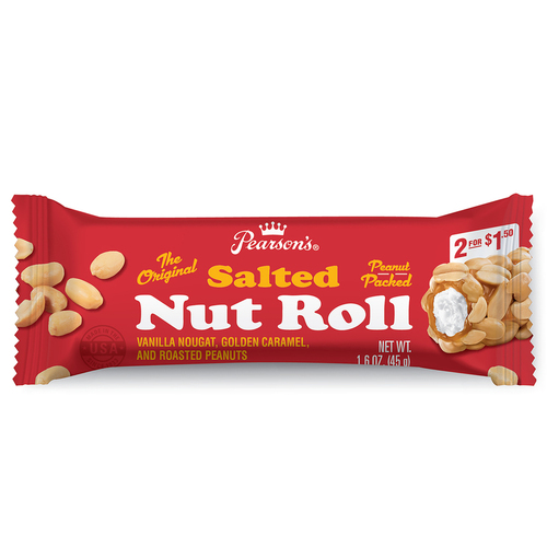 Pearson's 51150 Candy Bar Pearson's Salted Nut Roll 1.6 oz
