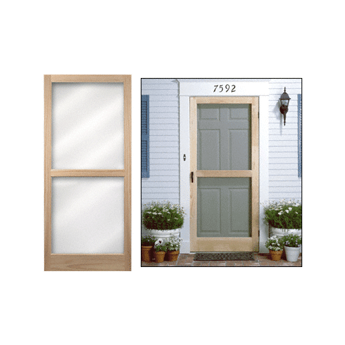 CRL 2122900010 Natural 30" x 801/2" Laredo Wood Screen Door