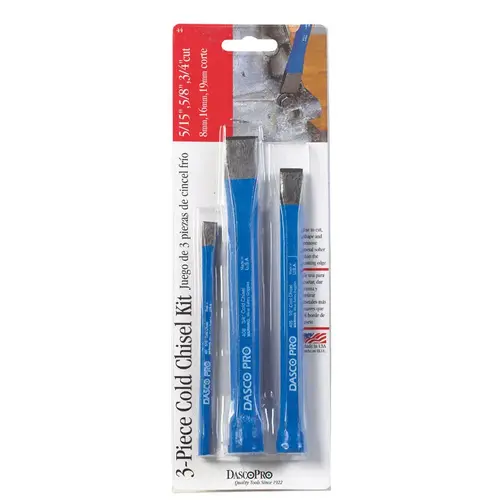 Dasco Pro 44 Cold Chisel Set 5" L Blue
