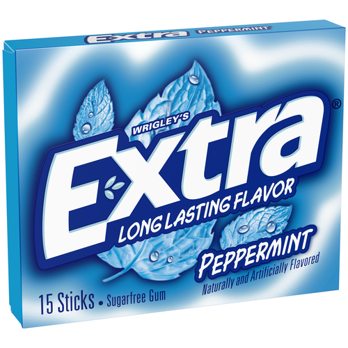 WRIGLEY'S 487031-XCP10 Chewing Gum Wrigley's Extra Sugar Free Peppermint 15 pc 0.11 oz - pack of 10