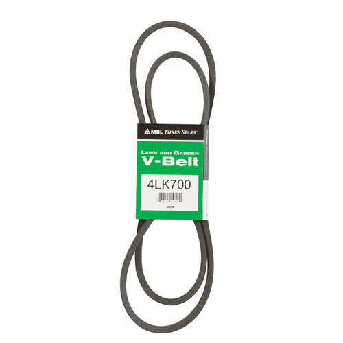 V-Belt Super KB 4LK700 0.5" W X 70" L For Riding Mowers Gray