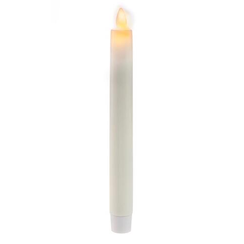 Matchless 9046013 Flameless Flickering Candle Darice Ivory Unscented Scent Taper 1 oz Ivory