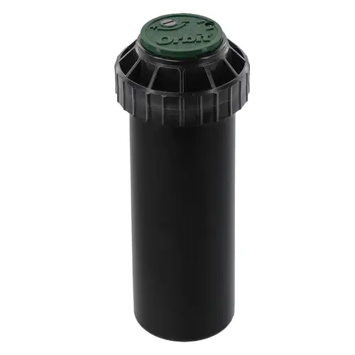 Pop-Up Gear Drive Sprinkler Head Voyager 4" H Adjustable Black