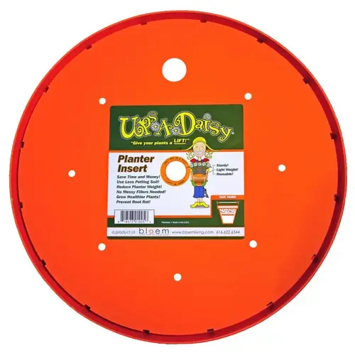 Bloem T6326 Plant Lift 1.25" H X 16" W X 16" D Orange Plastic Orange